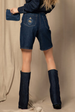 Denim Dream Κοντό Τζιν - Dark Blue