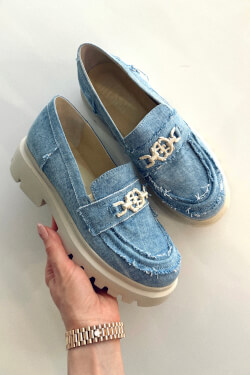 Denim Muse Loafers
