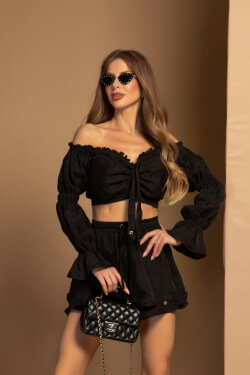 Urban Oasis Κροπ-Τοπ - Black