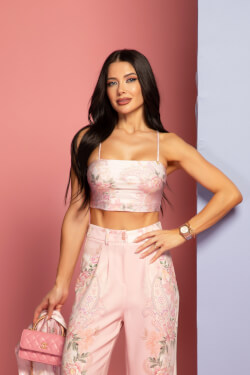 Test My Limits Κροπ-Τοπ - A Touch of Romance - Pink