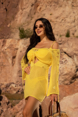 Ocean Muse Κροπ-Τοπ Παραλίας - Yellow