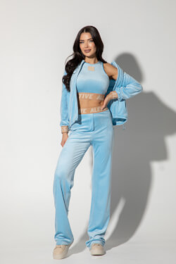 Plush Energy Βελούδινο Παντελόνι - Blue