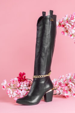 Charlotte Μπότες με αποσπώμενη αλυσίδα