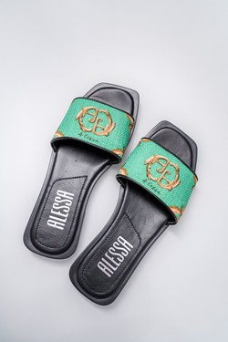 Alessa Rococo Παντόφλες - Green