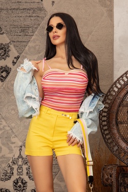 Exist Loudly Κοντό παντελόνι - Κίτρινο