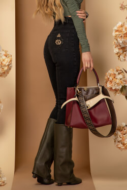 Luxury Classic Slim Fit Τζιν - Black