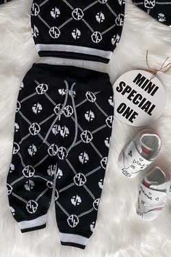 Alessa mini Religion Πλεκτό Παντελόνι - μαύρο