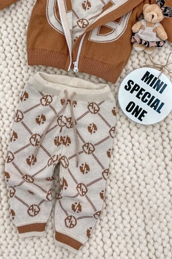 Alessa mini Religion Πλεκτό Παντελόνι - κρεμ