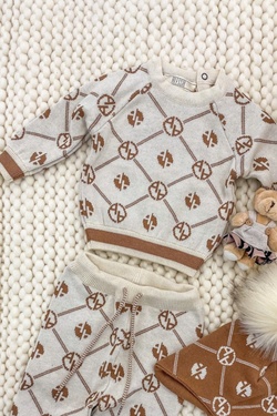 Alessa mini Religion Πλεκτή Μπλούζα - κρεμ