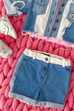 Feel This Moment mini Κοντό Τζιν - τρία χρώματα