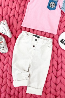 Feel This Moment mini Μακρύ Τζιν - εκρού