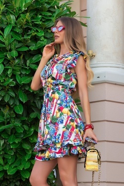 Insta sensation ruffles φόρεμα