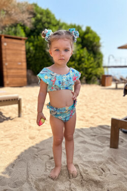 Treasure Island Mini Scrunchie - 2 τεμάχια