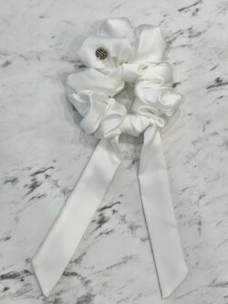 Scrunchie-Φιόγκο - Εκρού