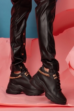 Ask about me Sneakers - Χρυσή Αλυσίδα