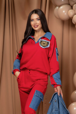 Slay All Day Αθλητική Μπλούζα - Red