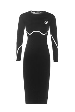 Pull Me Closer Midi Φόρεμα Πλεκτό - Black