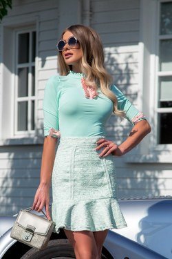 Be gone Μπλουζάκι σε χρώμα μέντα