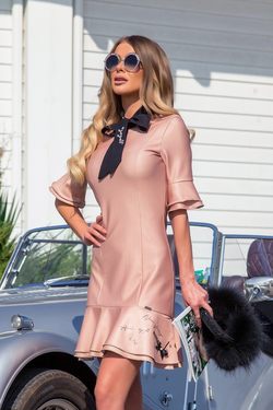 Beauty and smarts Φουλάρι από σιφόν με επιγραφή