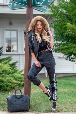 Treasure chest δερμάτινο παντελόνι