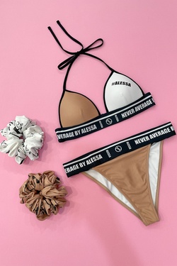 She Baller Μαγιό Σλιπ Μπικίνι - Λευκό και Nude