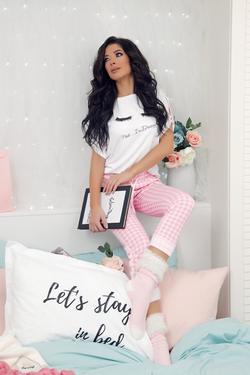 Checkmate Μακρύ παντελόνι - ροζ