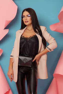 Charm You oversize Μπλέιζερ - Nude