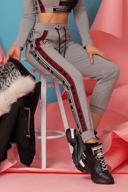 Real Deal Αθλητικό Παντελόνι - Γκρι