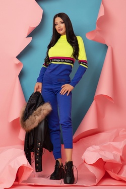 Heaven-like Πλεκτό Παντελόνι - Royal Blue