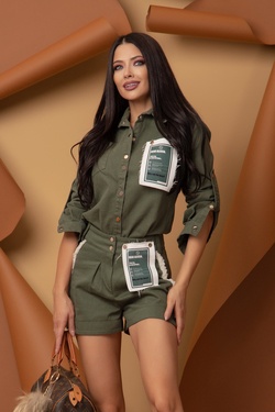 Vacation On My Mind Κοντό Παντελόνι - Military