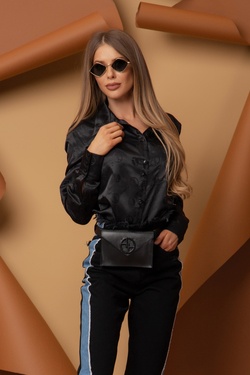 Logo addict Πουκάμισο - Μαύρο