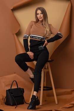 Heaven-like Πλεκτό παντελόνι - μαύρο