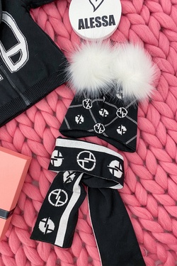 Alessa mini Religion Πλεκτός Σκούφος - μαύρος