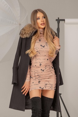 Position to win Πλεκτό Φόρεμα - nude