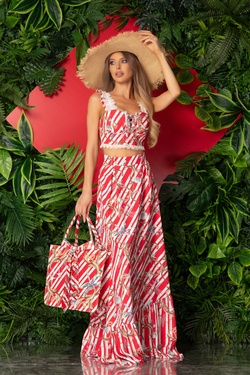 Spirit of the Summer Ruffles Μακριά Φούστα