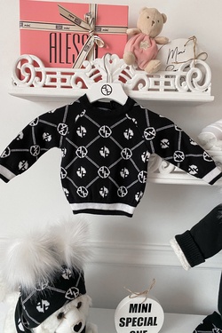 Alessa mini Religion Πλεκτή Μπλούζα - μαύρη