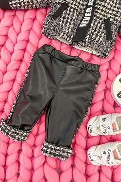 Slow Down Baby Alessa mini Δερμάτινο παντελόνι