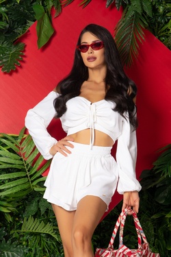 Lovelink Κροπ-Τοπ - λευκό