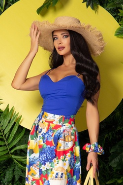 What A Delight Τοπ - Μπλε Κοβαλτίου