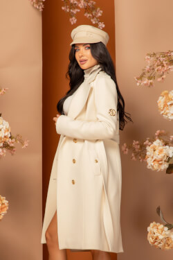 Chic Catch Παλτό - Ecru