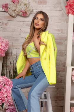 Make It Yours Μπλέιζερ - Neon Yellow