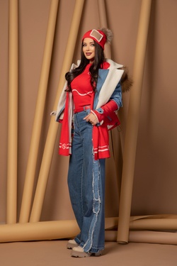 Warm Hugs Κασκόλ Πλεκτό - Red