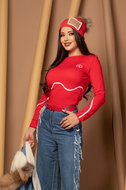 Sweater Weather Πουλόβερ Πλεκτό - Red