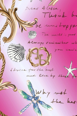 All I Want Is A Yacht Πετσέτα - Pink print