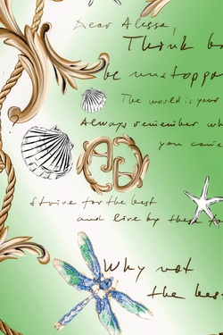 All I Want Is A Yacht Πετσέτα - Green print