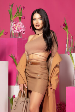 Rococo Logo Καφέ Ζώνη - Λεπτή Με Χρυσή Αγκράφα