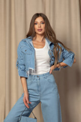 Dressed To Kill Τζάκετ Από Ντένιμ - Light Blue - Εικόνα 13