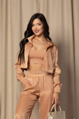 Gentle Beauty Κοντό Πουκάμισο - Mocha - Εικόνα 10