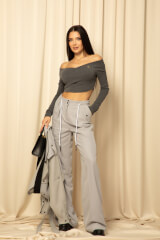 Casual Charm Παντελόνι - Grey - Εικόνα 15