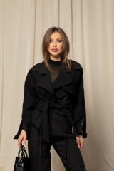 Fashion Move Κοντή Καμπαρντίνα - Black - Εικόνα 17